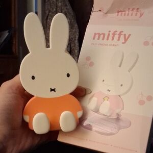 Miffy Pad Phone Stand in Pink and White